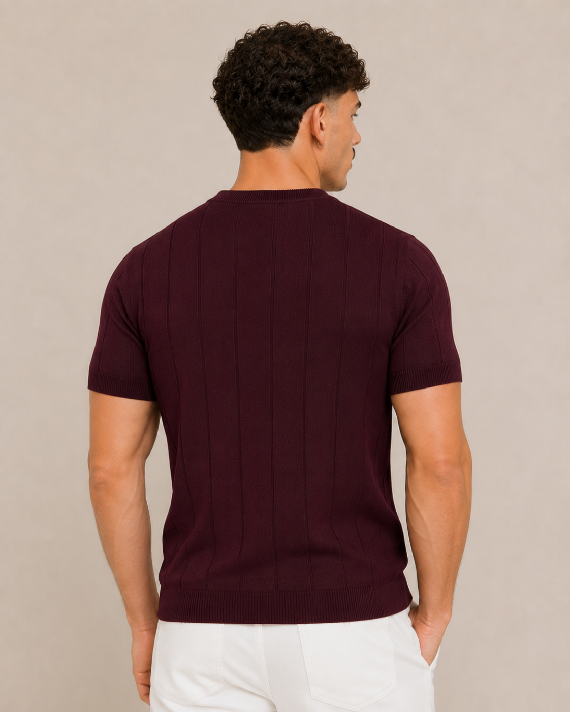 RIBBED KNIT TEE