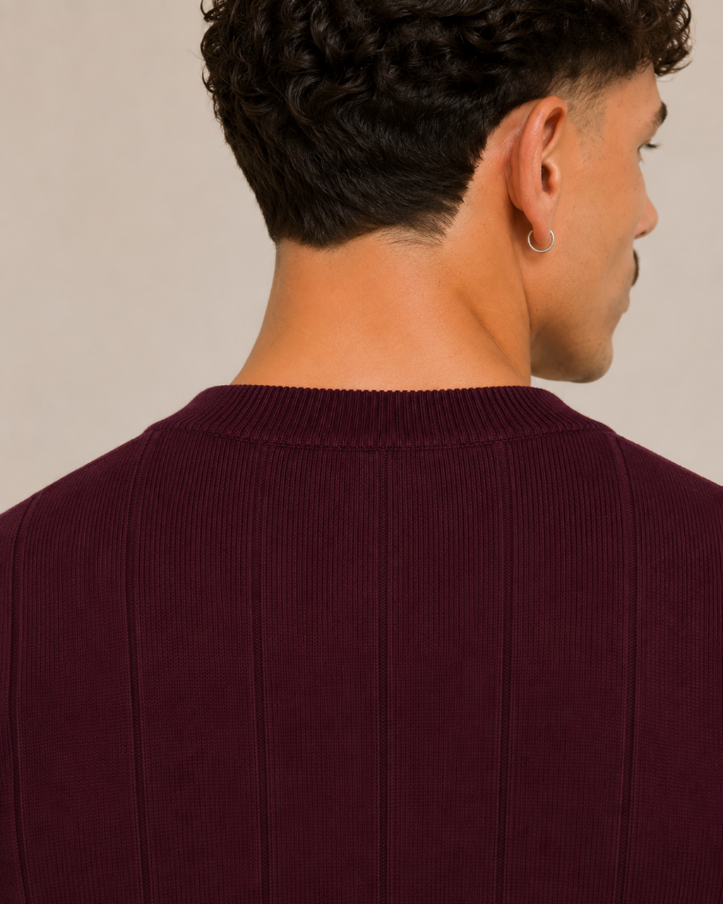 RIBBED KNIT TEE