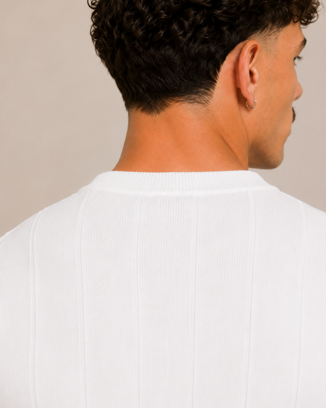 RIBBED KNIT TEE