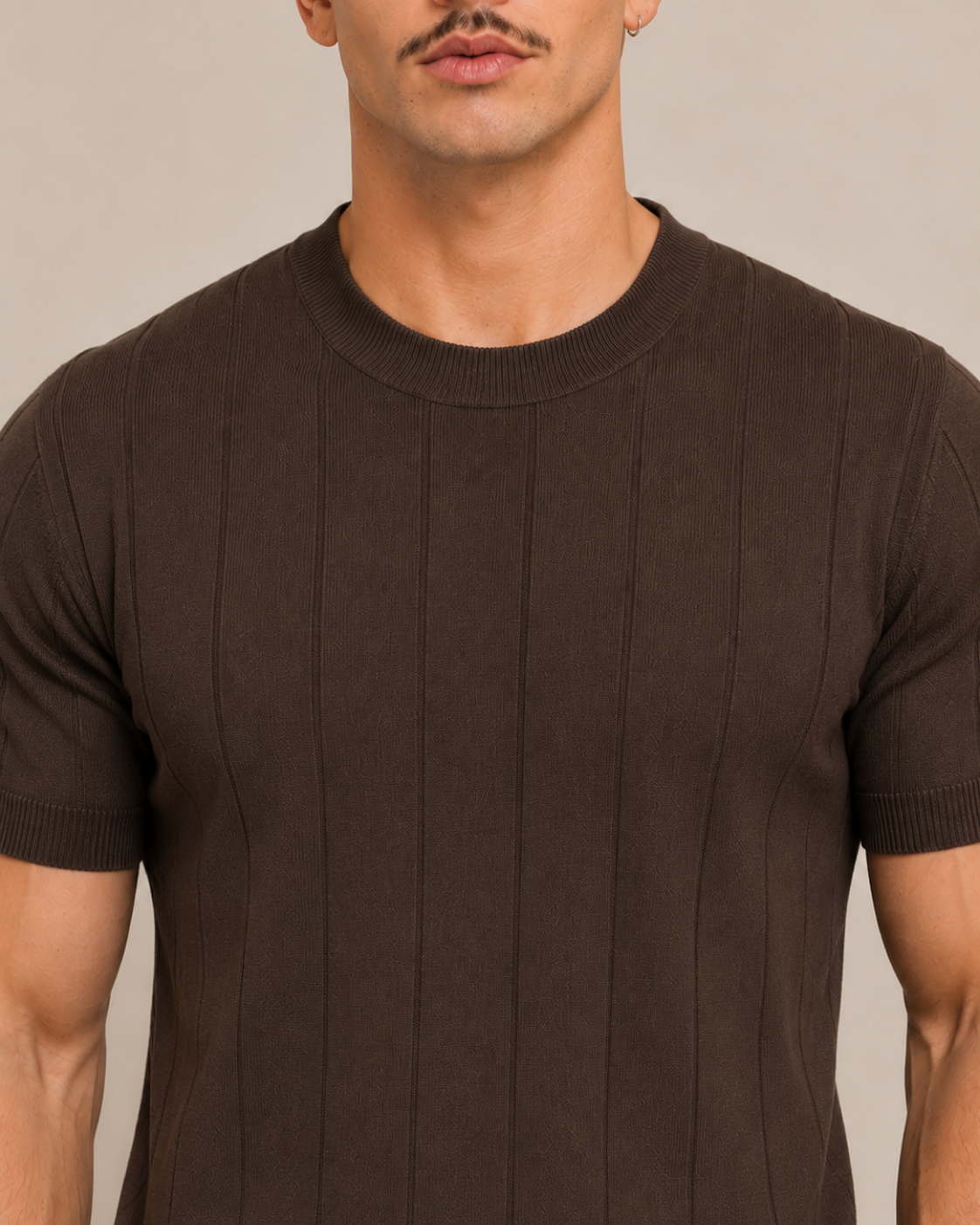 RIBBED KNIT TEE