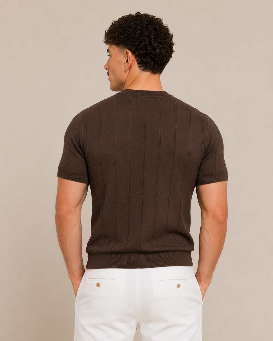 RIBBED KNIT TEE