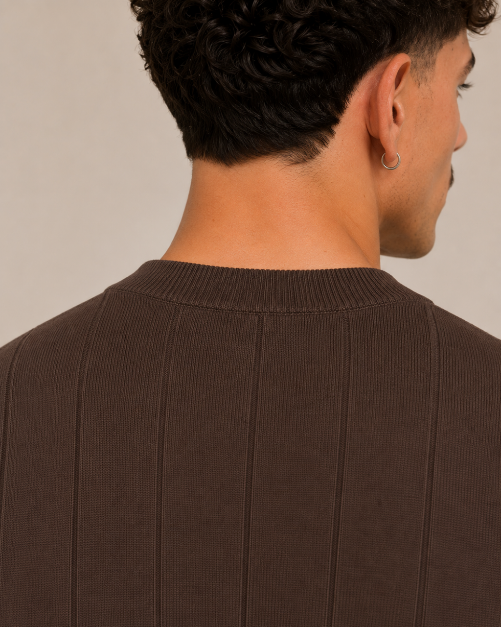 RIBBED KNIT TEE