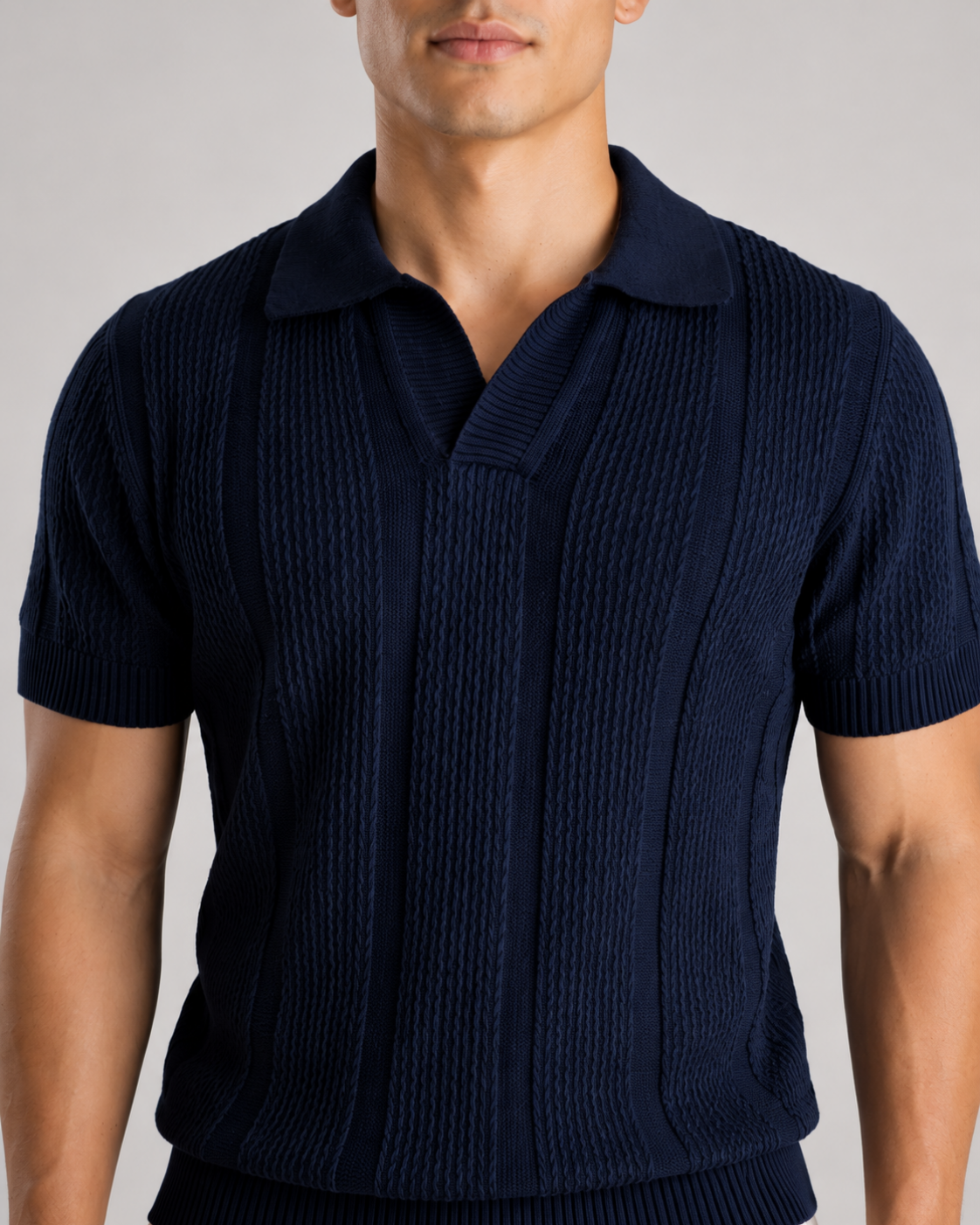 TRICOT MESH POLO