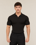 V-NECK KNIT POLO