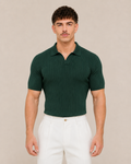V-NECK KNIT POLO